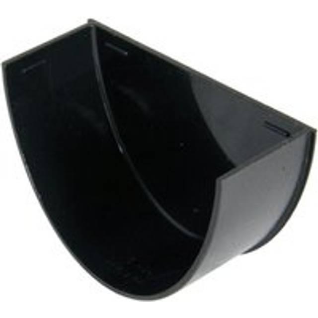 FloPlast Deepflow/ Hi-Cap Gutter Internal Stopend - 115mm x 75mm Cast Iron Effect