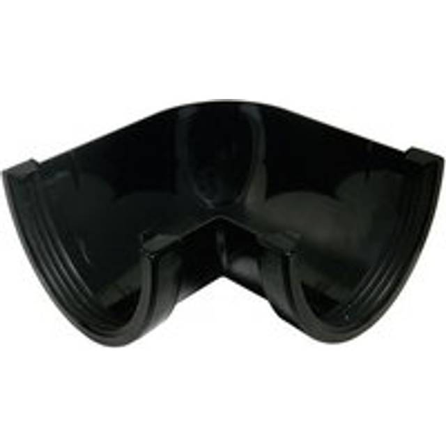 FloPlast Industrial/ Xtraflo Gutter Angle - 90 Degree x 170mm Black