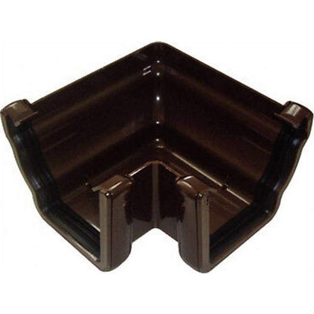 FloPlast Ogee Gutter External Angle - 90 Degree x 110mm x 80mm Brown
