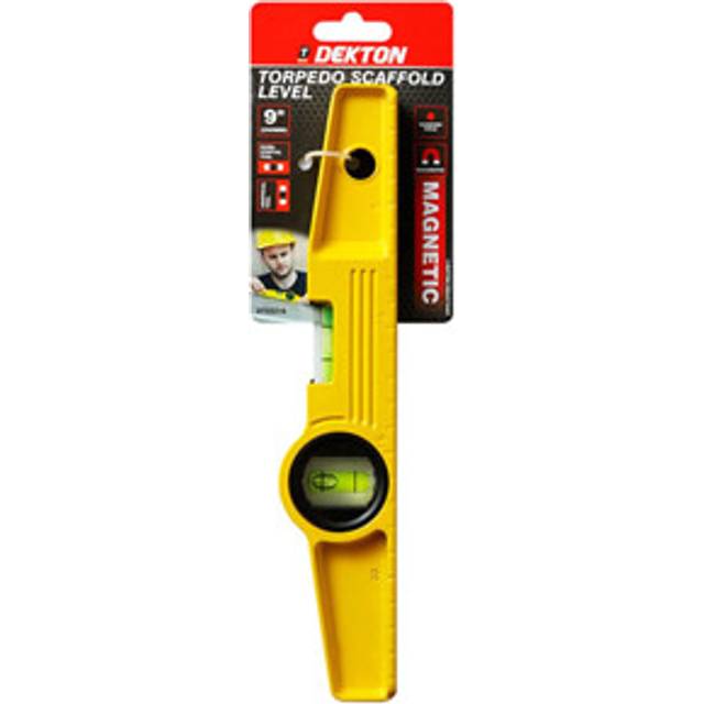 Dekton - Magnetic Metal Spirit Level Boat Scaffolder Horizontal Vertical 250mm 10'