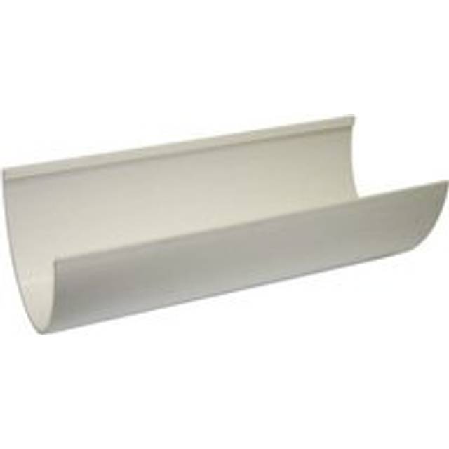 FloPlast Deepflow/ Hi-Cap Gutter - 115mm x 75mm x 4mtr White