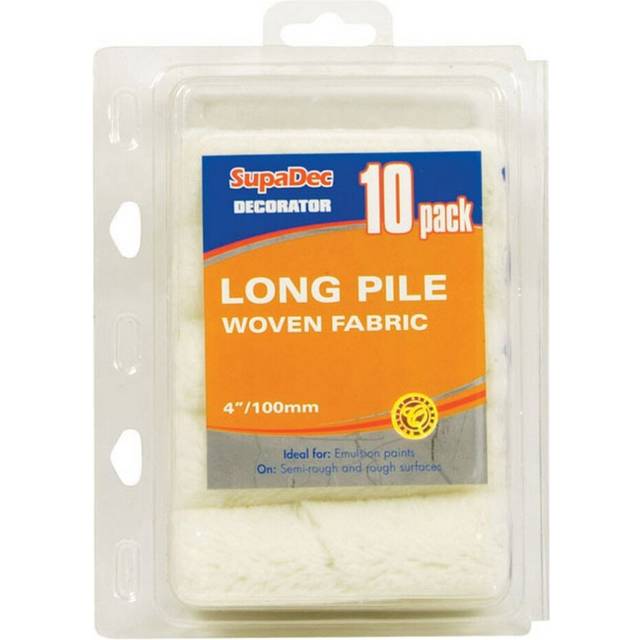 SupaDec Long Pile Paint Roller Sleeve (Pack of 10)