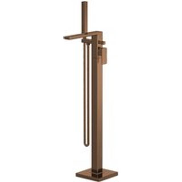Balterley - Contemporary Square Freestanding Bath Shower Mixer Tap with Kit - Brushed Bronze