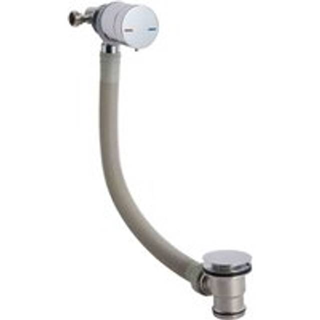 Minimalist Freeflow Bath Filler and Pop Up Waste with Single Lever - Chrome - Hudson Reed