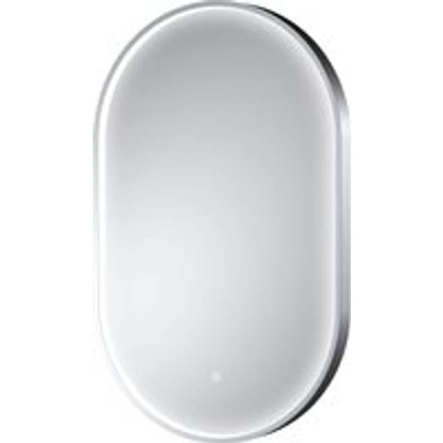 Contemporary Oval Inset Framed LED Touch Sensor Mirror - 800 x 500mm - Chrome - Balterley