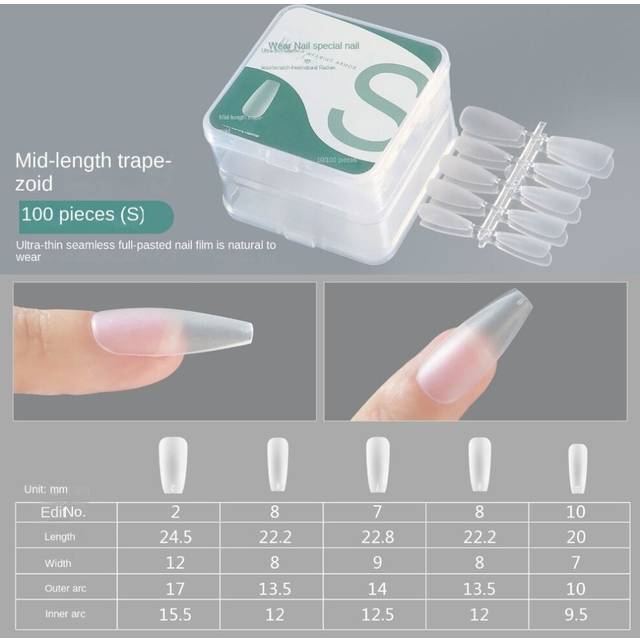 Clear Fake Nail Artificial Nails False Nails Press on Nails Super Soft Acrylic