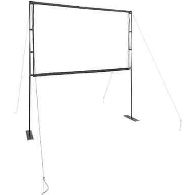 vidaXL Projection Screen with Stands 90 Inch 16:9 - White