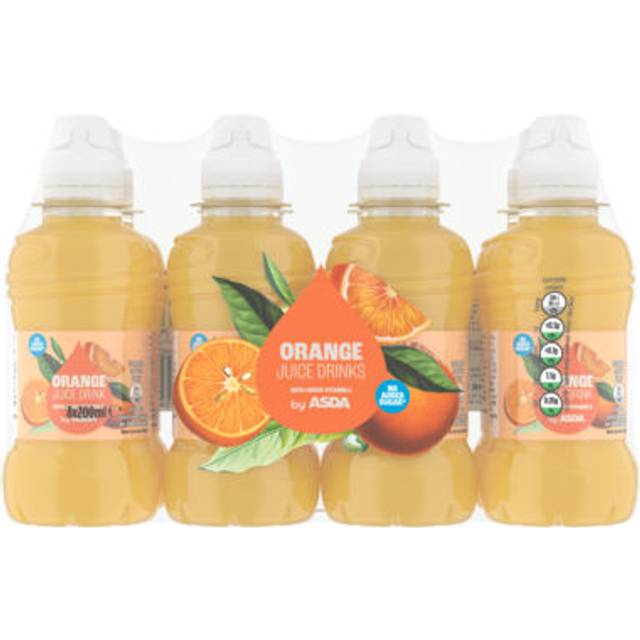 ASDA Orange Juice Drinks 8 x 200ml