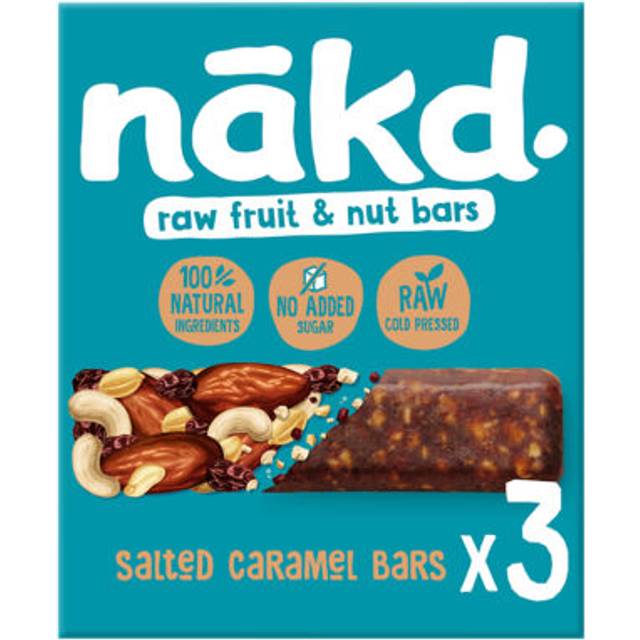Nakd Salted Caramel Raw Fruit & Nut Bars 3 x 35g