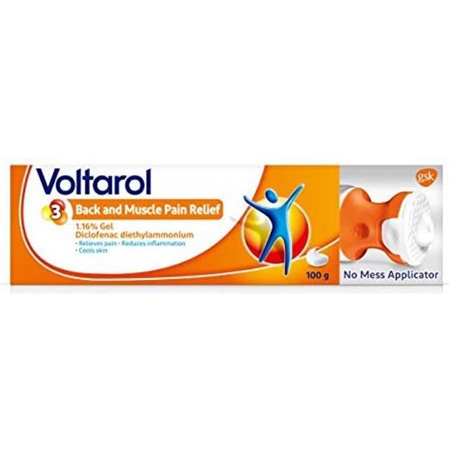 Voltarol Back & Muscle Pain Relief 1.16% Gel with No Mess Applicator, 100 g