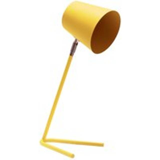 ValueLights Lark Mustard Yellow Metal Reading Compact Desk Table Lamp