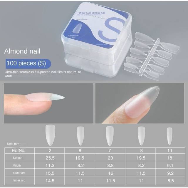 Clear Fake Nail Artificial Nails False Nails Press on Nails Super Soft Acrylic