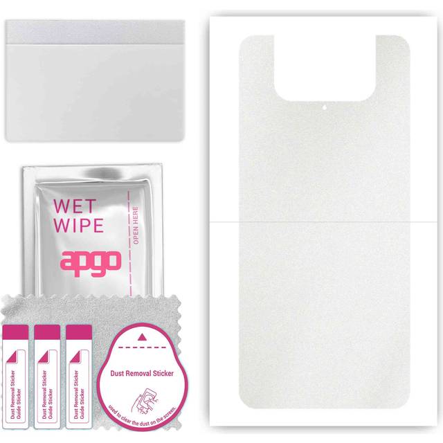apgo Protective Skin Sticker for the back compatible with Asus ZenFone 8 Flip, Wrap Film, Foil, Vinyl - Pattern Matte Transparent
