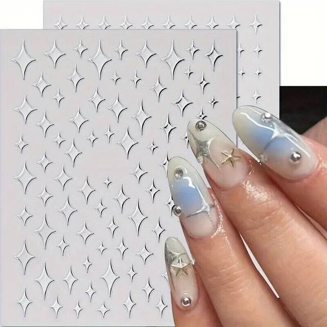 3D Nail Art Stickers Transfers Self Adhesive Decals Decor Design Manicure