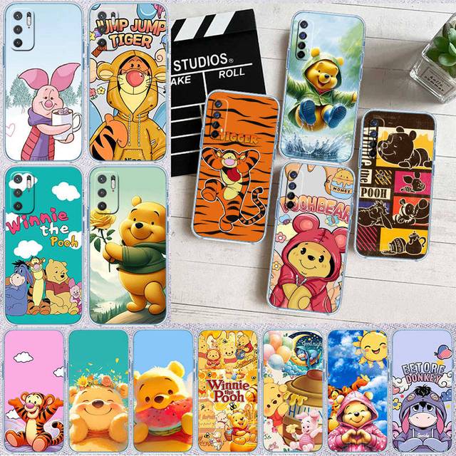 II25 Winnie the Pooh Phone Case for Motorola E22S E7 G6 G7 G8 G9 Plus Power Play G10 G20 G04 E30 E40 E22 E20 E13 G22 G23 G Stylus Play Moto E7 Power oliv