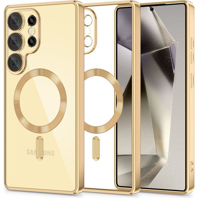 Tech-Protect Galaxy S25 Ultra Mobilskal Magsafe Magflex - Shiny Guld