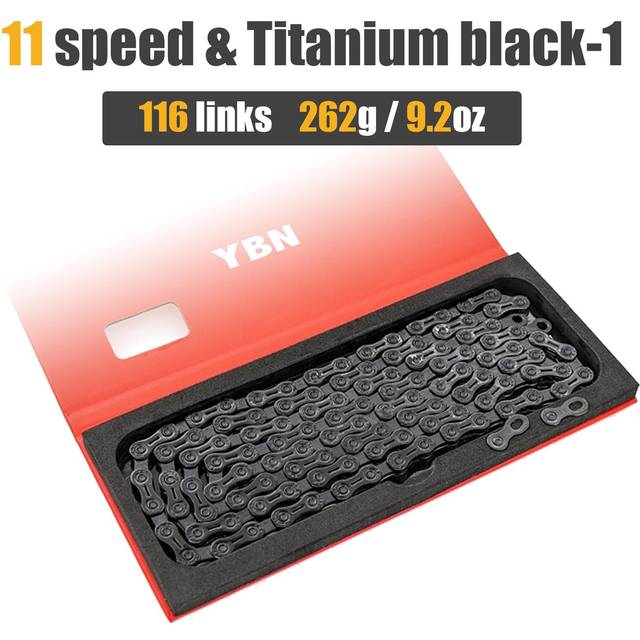 Bike Chain 11 Speed Bicycle Chain 116 Links Steel High Strength Bike Derailleur Chain Lightweight 11 speed