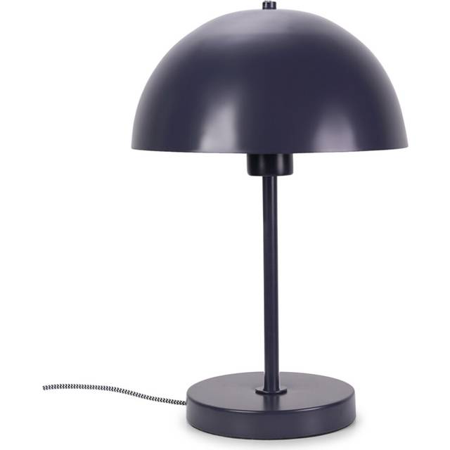 Stassi Navy Blue Single Stem Bedside Table Lamp with Dome Lampshade for Living Room Bedroom office Light