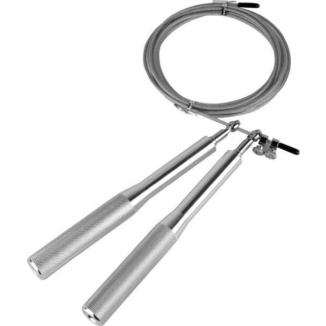 (Silver) 3m Rope Jumping Adjustable Single Skip Rope Fitnesss Sport Speed Skipping Ropes Exercise Tool