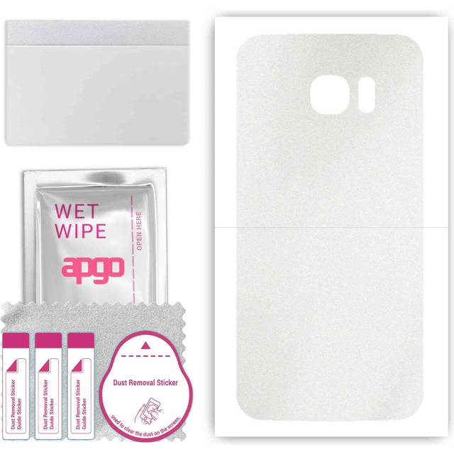 apgo Protective Skin Sticker for the back compatible with Samsung Galaxy S7 edge, Wrap Film, Foil, Vinyl - Pattern Matte Transparent