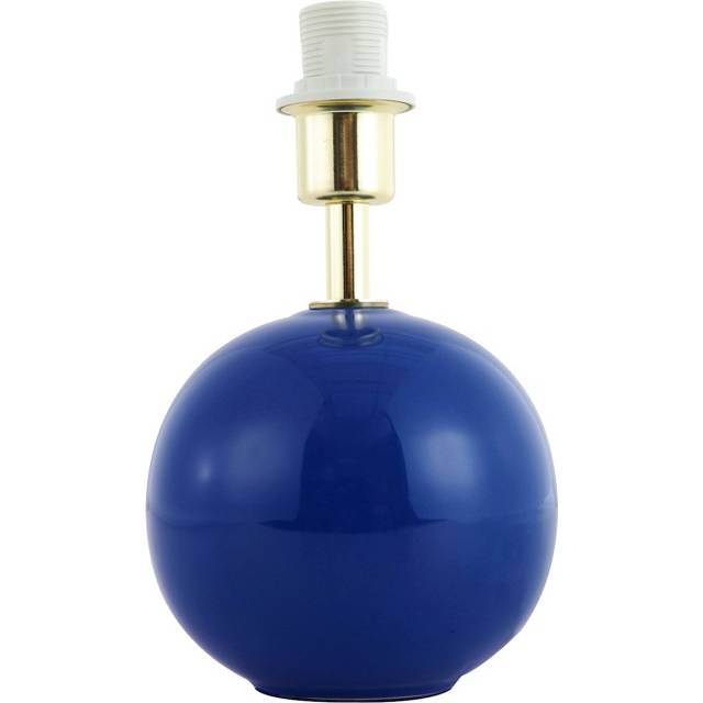 Traditional Classic Round Ceramic Table Lamp Base in Gloss Finish - Midnight - One Size