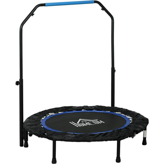 HOMCOM 3ft Blue Mini Foldable Fitness Trampoline - 123 x 102 x 102cm