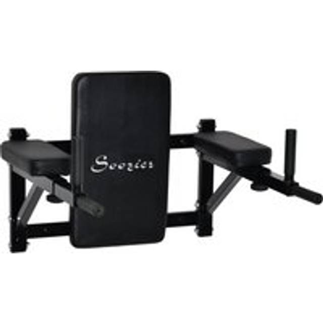Wall Mounted Dip Station Rack-Black