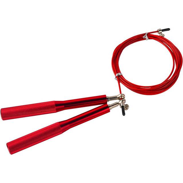 (Red) 3m Rope Jumping Adjustable Single Skip Rope Fitnesss Sport Speed Skipping Ropes Exercise Tool