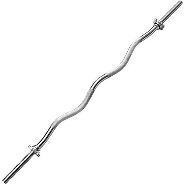 EZ Bar, EZ Curl Bar 1 inch, Curling Bar 4ft, 1200mm Weight Lifting Bar with Spinlock Collars, Solid weights Bar for Weightlifting Bicep Muscle Workout