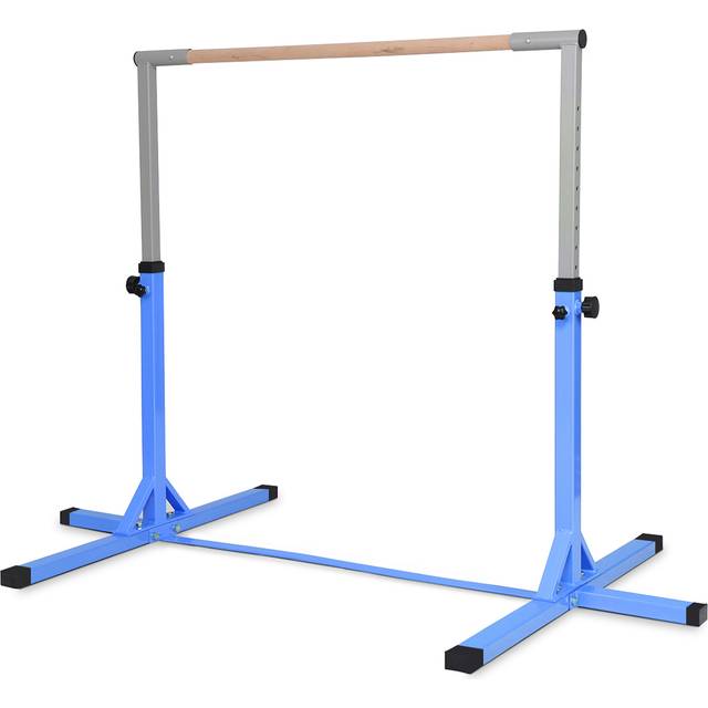 Children's Height Adjustable Gymnastics Training Bar, 90-150cm-Blue