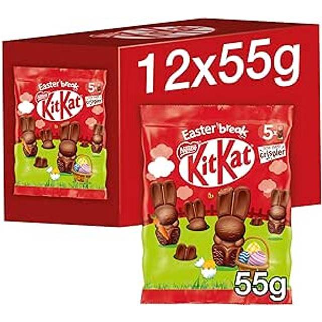 Kit Kat Milk Chocolate Mini Bunnies 55G Pack Of 12 Gift For Easter