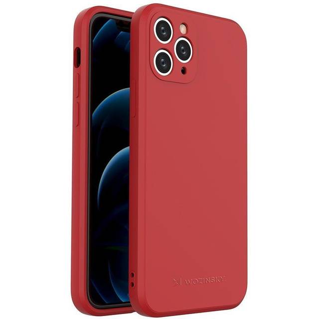 Wozinsky Color Case Silicone Flexible Durable Case For Iphone 11 Pro Red