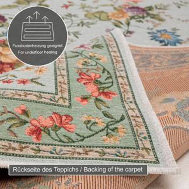 Theko Carpet Flomi With Floral Pattern Rectangular 160 x 230cm