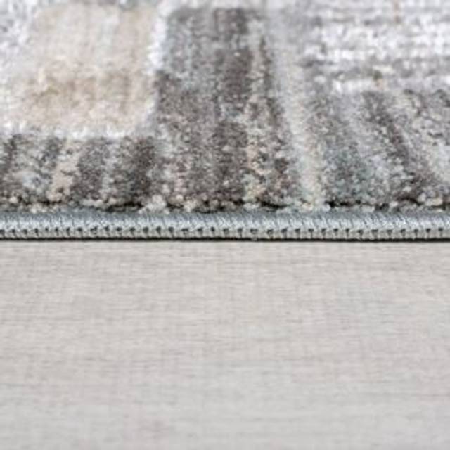 Evelyn Blocks Checked Runner - Evelyn Natural