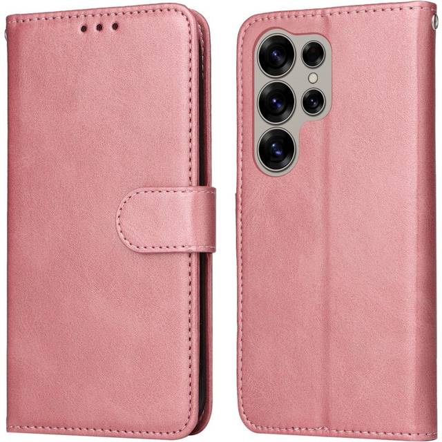 EIDERWOOD Konstläder Flip Fodral Samsung Galaxy S25 Ultra - Rosa