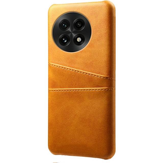 EIDERWOOD OnePlus 13 Konstläder Skal m. Inbyggd Korthållare - Orange