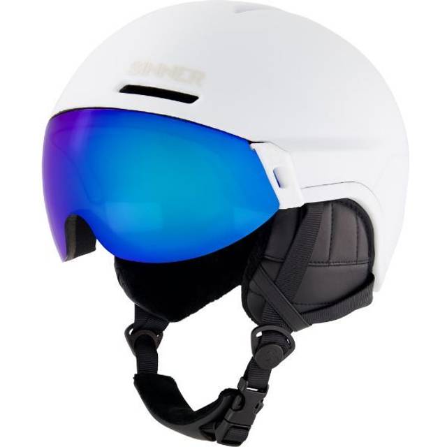 Sinner Montblanc Visor SIHE-158-30-57 Men's Sunglasses Size 57 - Matte White (57)