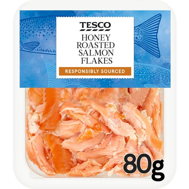 Tesco Honey Roast Salmon Flakes 80G