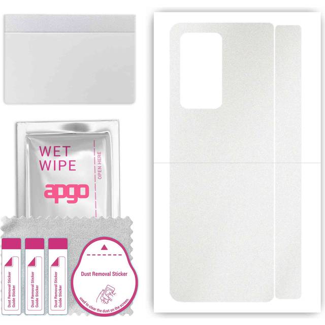 apgo Protective Skin Sticker for the back compatible with Samsung Galaxy Z Fold 2, Wrap Film, Foil, Vinyl - Pattern Matte Transparent