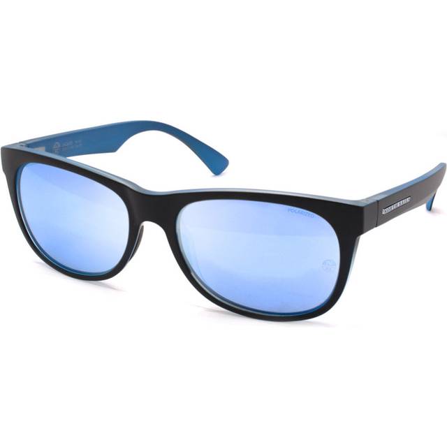 North Sails Unisex Jaques NS027 Sunglasses Plastic Black Blue Squared Polarized