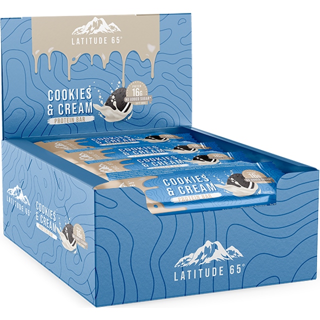 Latitude 65 Proteinbar Cookies & Cream 12x45g