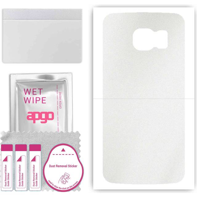 apgo Protective Skin Sticker for the back compatible with Samsung Galaxy S6 G920, Wrap Film, Foil, Vinyl - Pattern Matte Transparent