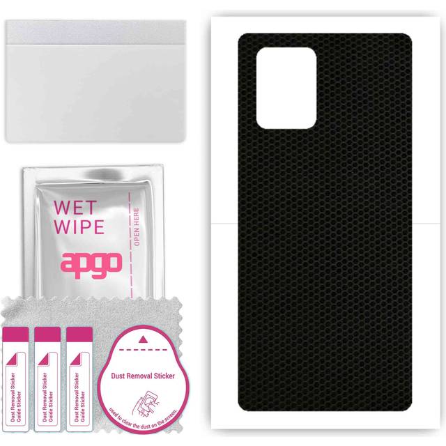 apgo Protective Skin Sticker for the back compatible with Samsung Galaxy S10 Lite, Wrap Film, Foil, Vinyl - Pattern Matrix