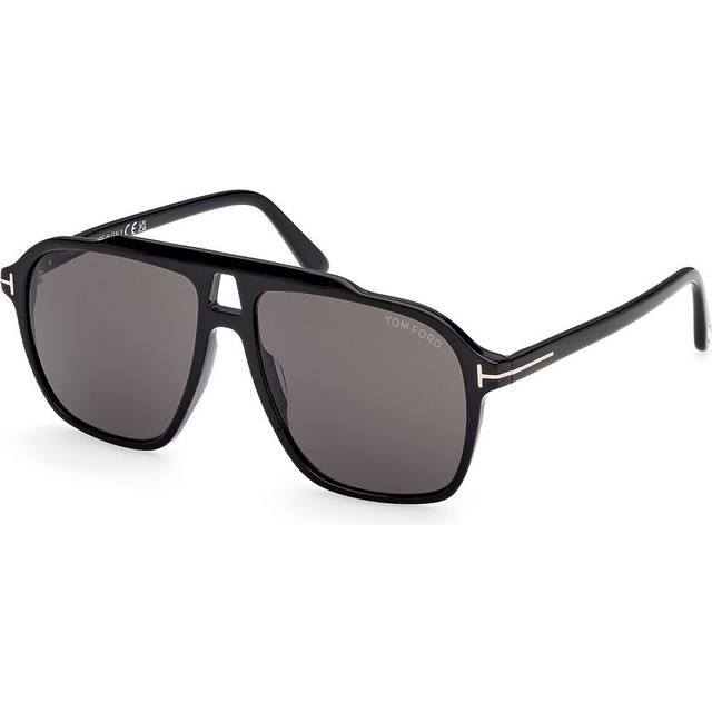 TOM FORD Man FT1209 AUTARI 01A Sunglasses Acetate Black Smoke Squared Normal