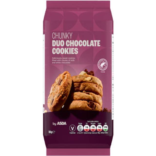 ASDA Chunky Duo Chocolate Cookies 180g