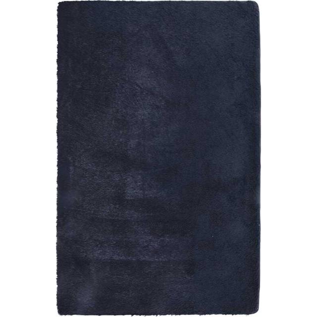 Ryamatta med lång lugg NAVARRA marinblå 130x200 cm polyester