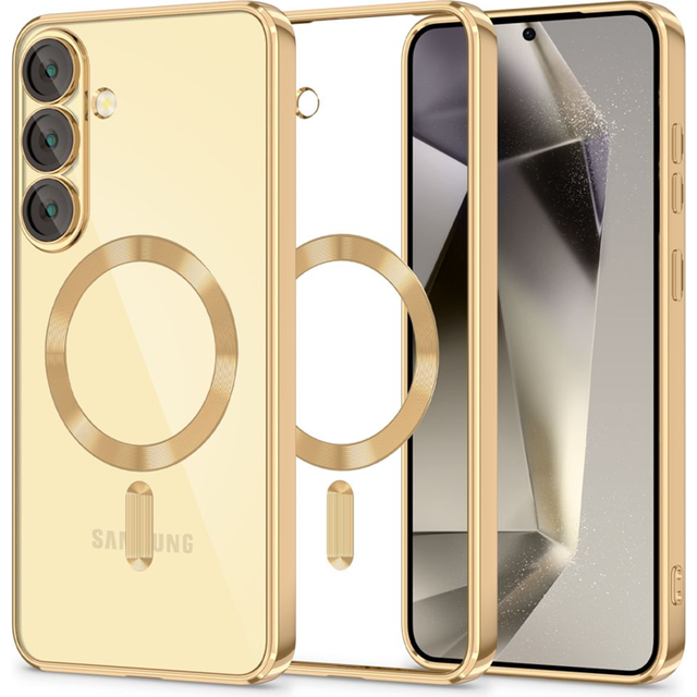 Tech-Protect Galaxy S25 Plus Mobilskal Magsafe Magflex - Shiny Guld