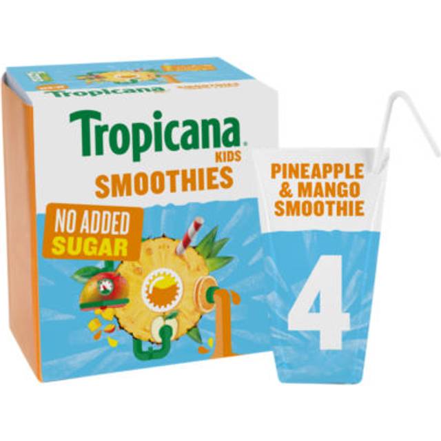 Tropicana Kids Pineapple & Mango Smoothie 4 x 150ml