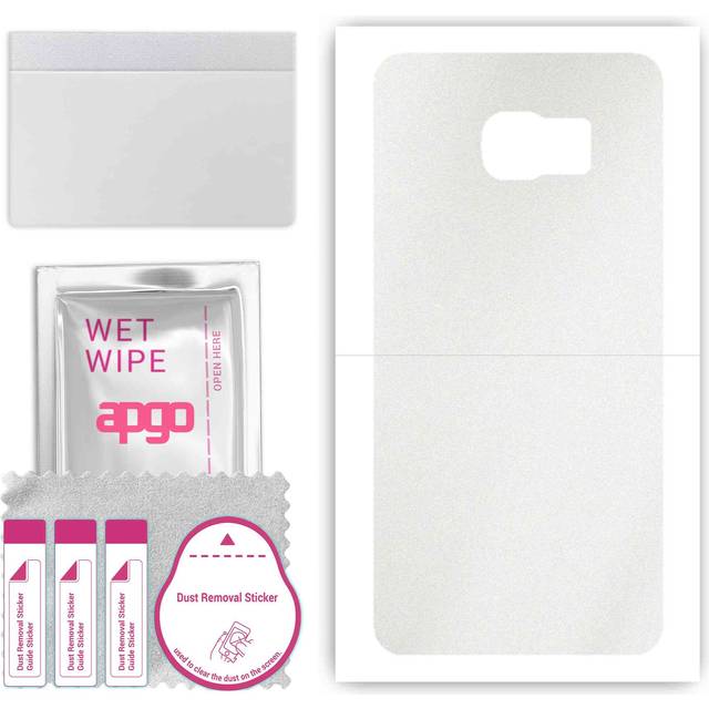 apgo Protective Skin Sticker for the back compatible with Samsung Galaxy S6 Edge Plus SM-G928F, Wrap Film, Foil, Vinyl - Pattern Matte Transparent