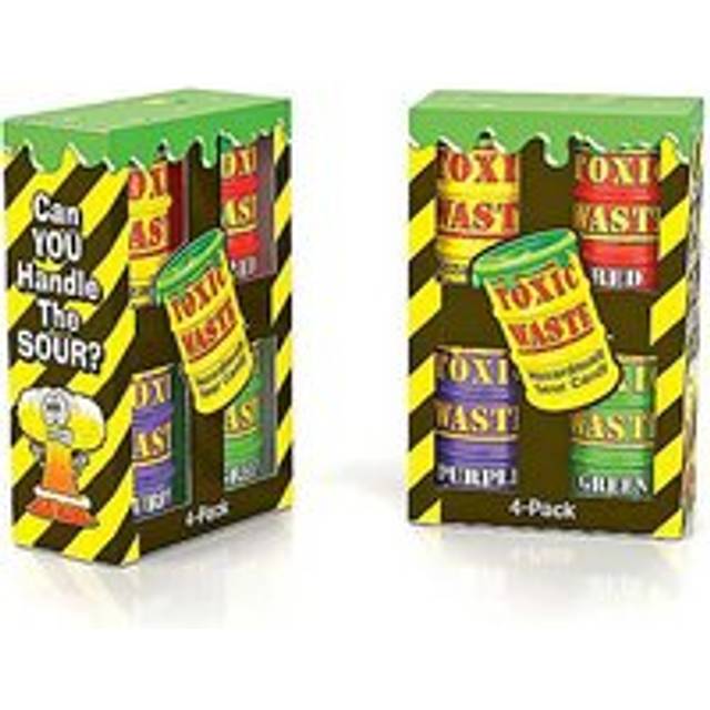 Toxic Waste 4 Assorted Hazardously Sour Candy Drums (Duo Pack)
